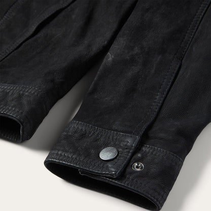 Leather Jean Jacket | Stetson Black