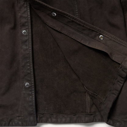 Leather Western Shirt Jacket | Stetson Brown