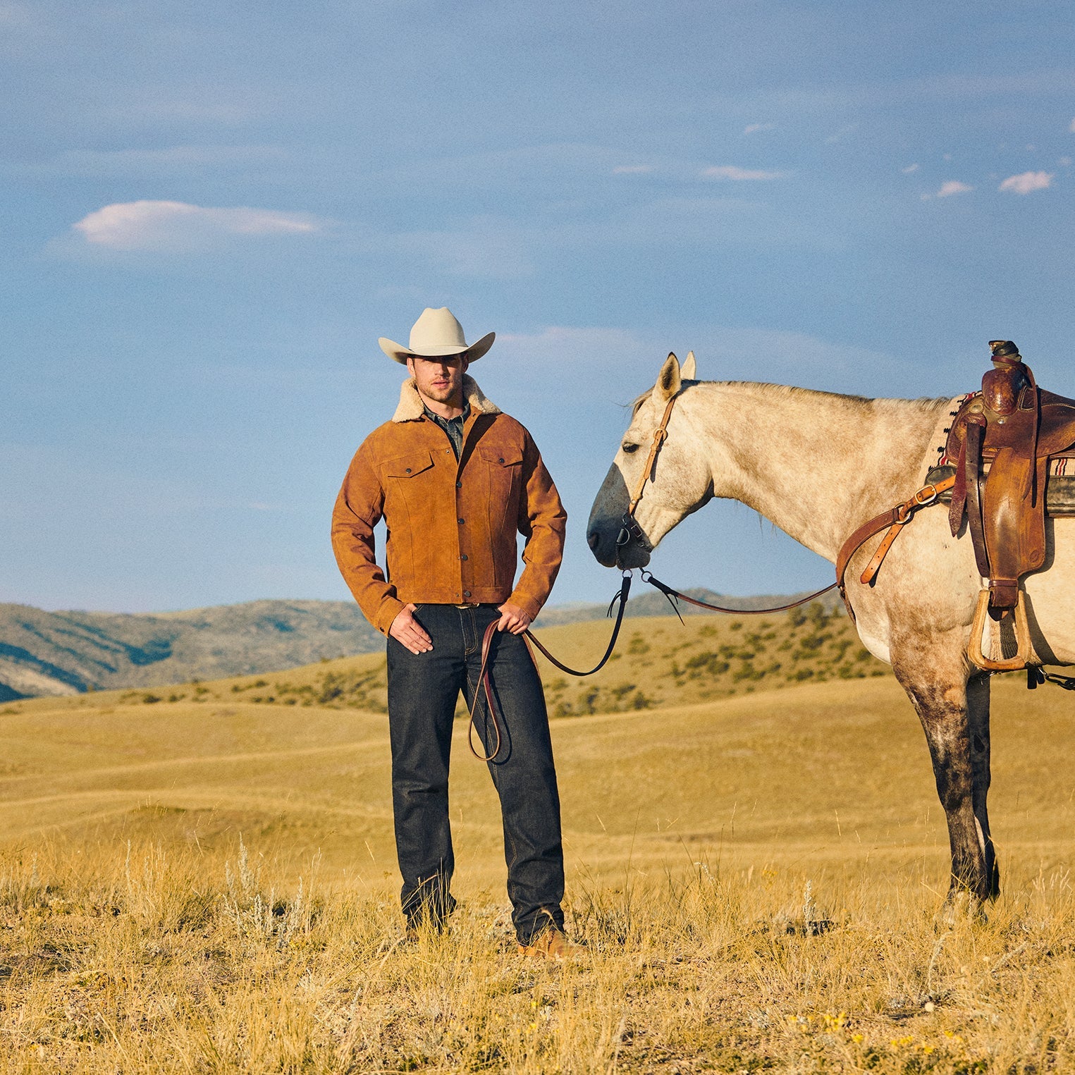 Classic Suede Jacket | Stetson Tan