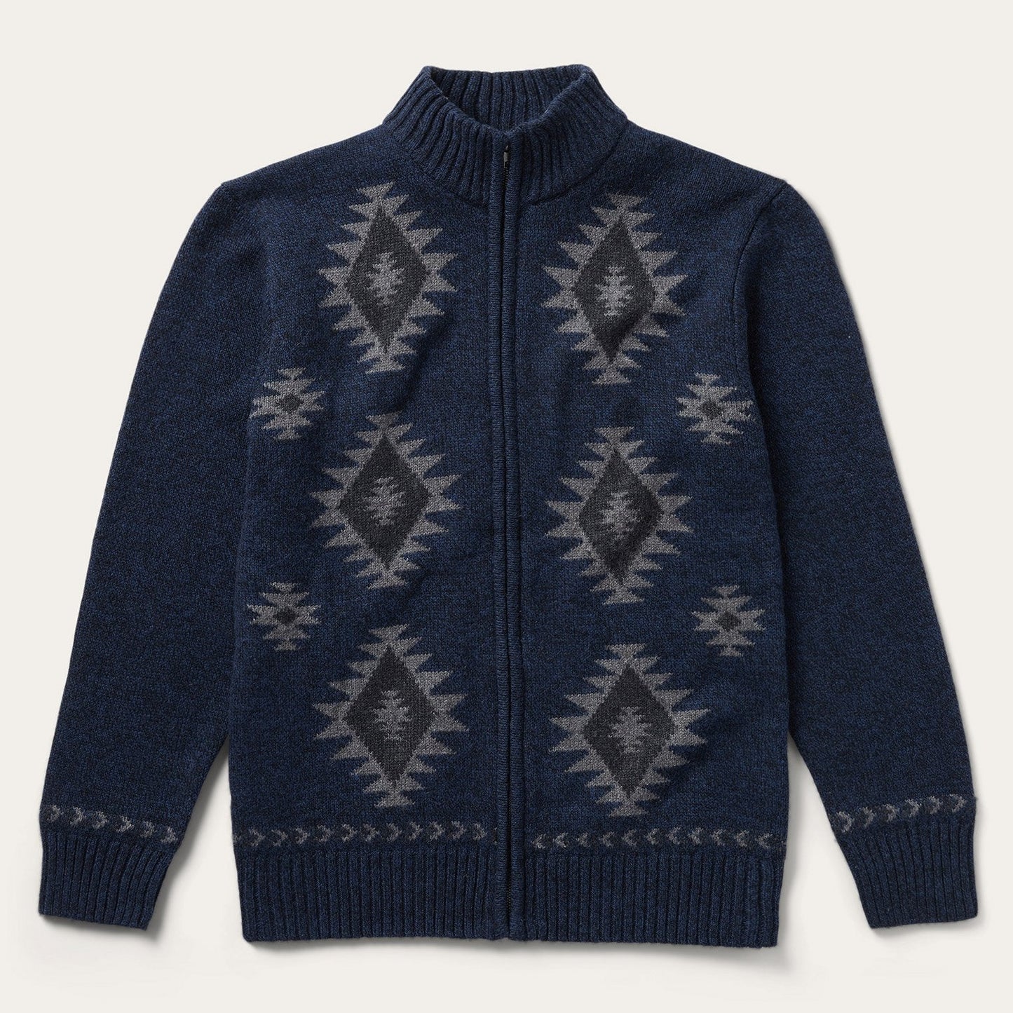 Navy Aztec Cardigan | Stetson Blue