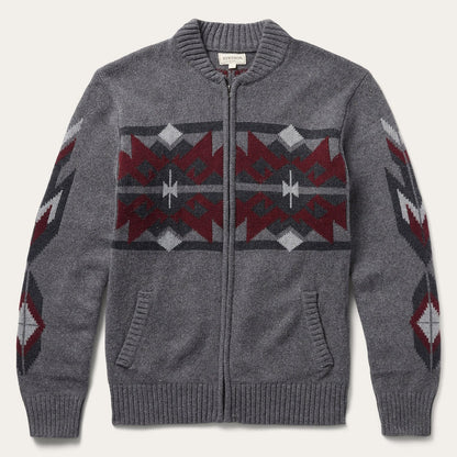 Grey Aztec Cardigan | Stetson Grey