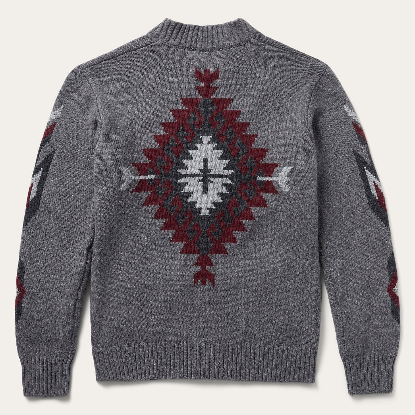 Grey Aztec Cardigan | Stetson Grey