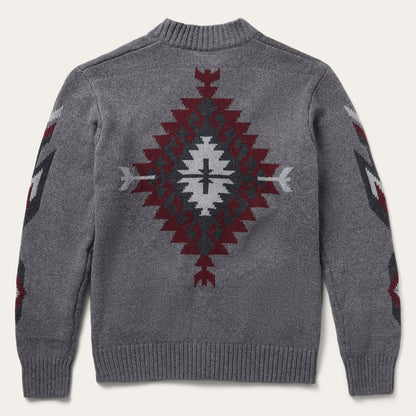 Grey Aztec Cardigan | Stetson Grey