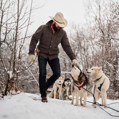 Grey Down Jacket | Stetson Grey