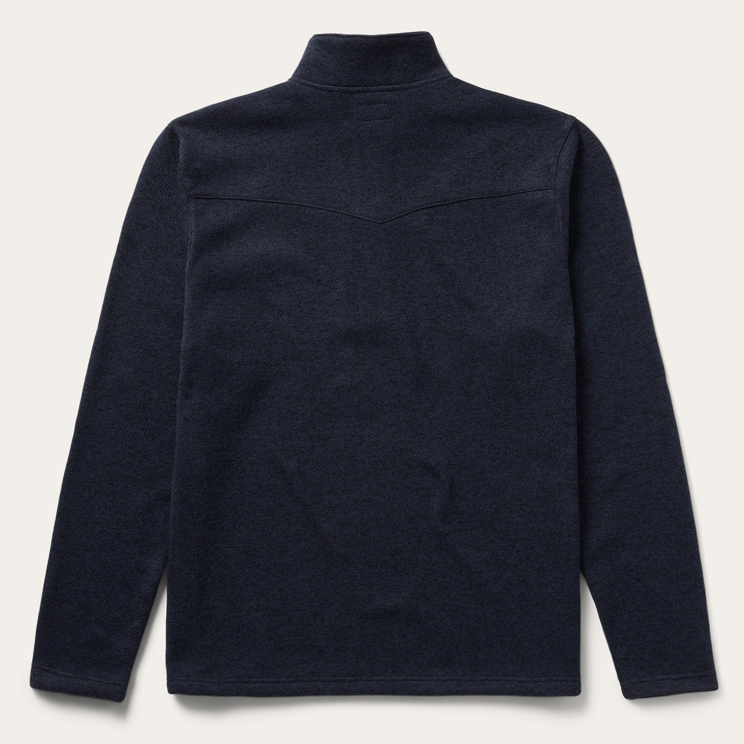 Button-Front Blue Pullover Knit Sweater | Stetson Blue