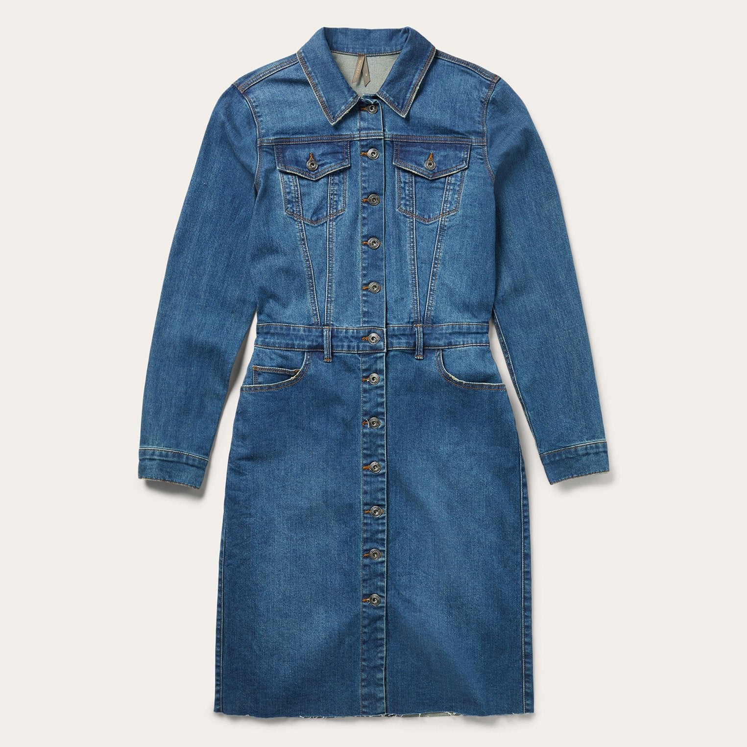 Premium Denim Shirt Dress | Stetson Blue