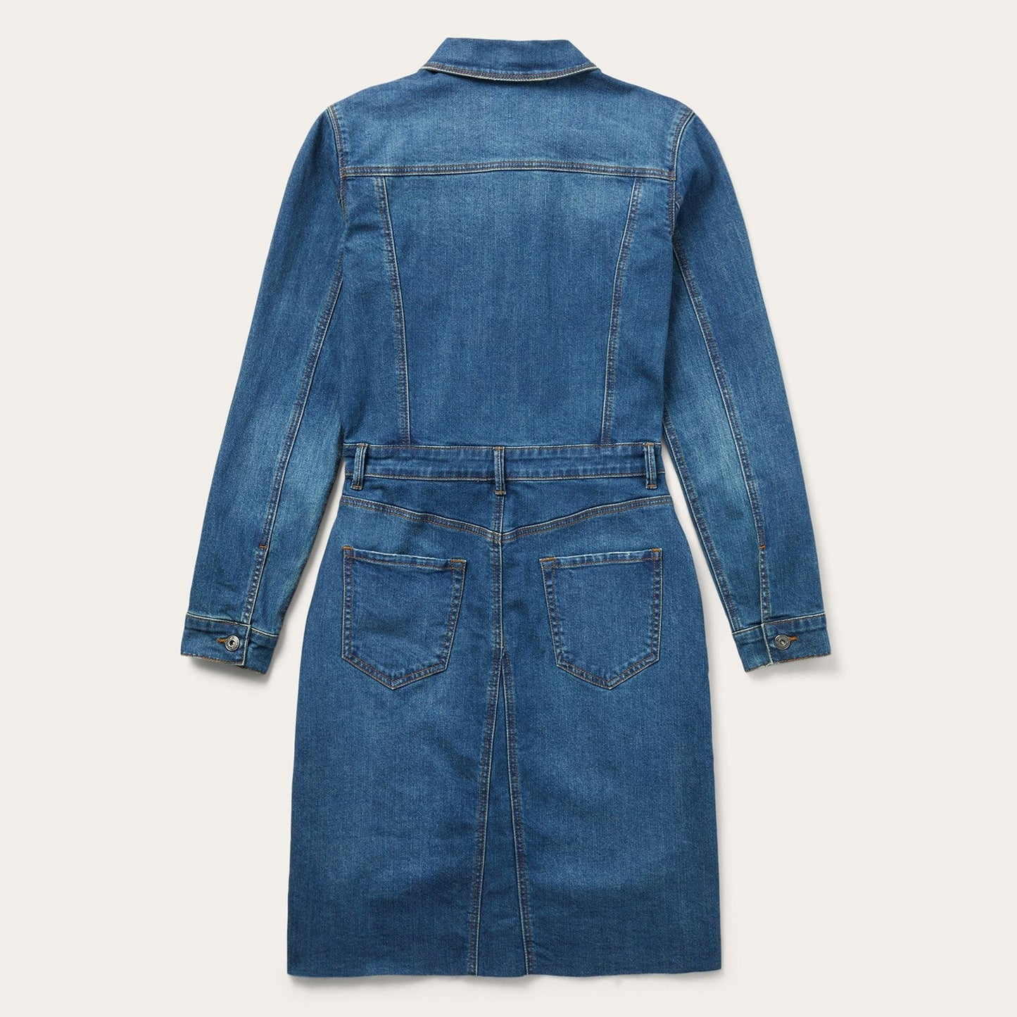 Premium Denim Shirt Dress | Stetson Blue
