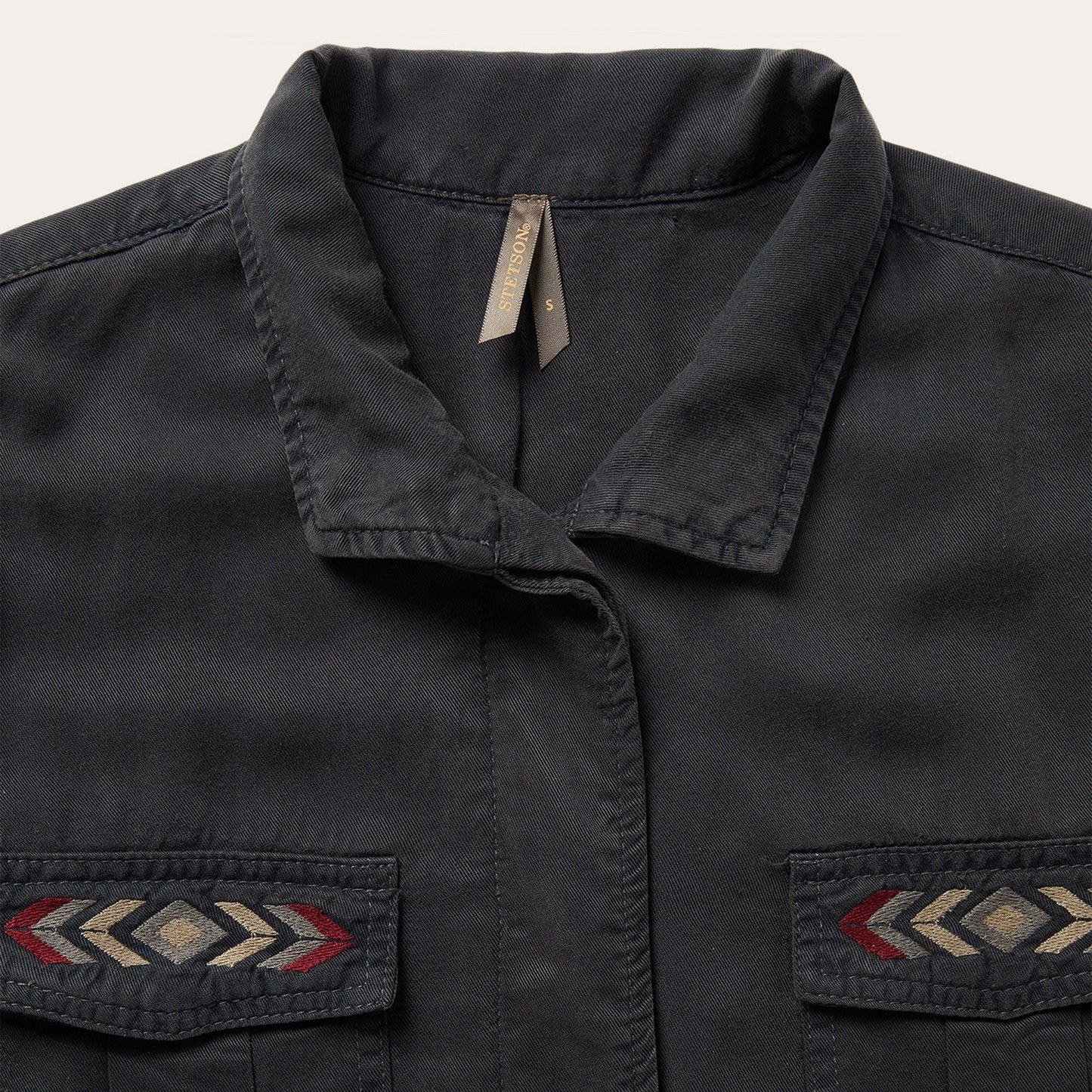Black Aztec Jacket | Stetson Grey