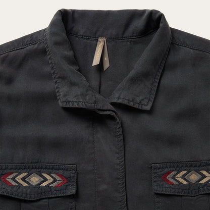 Black Aztec Jacket | Stetson Grey