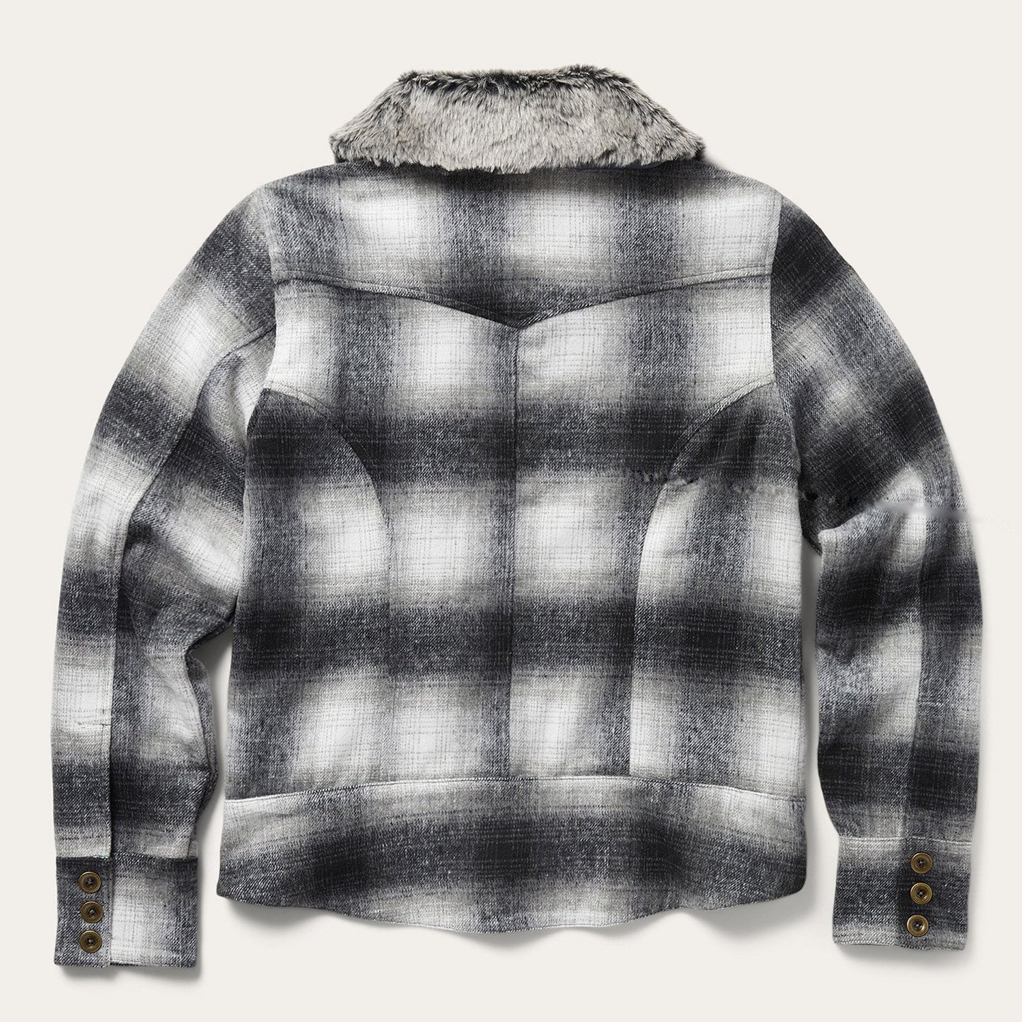 Plaid Cropped Jacket | Stetson Black