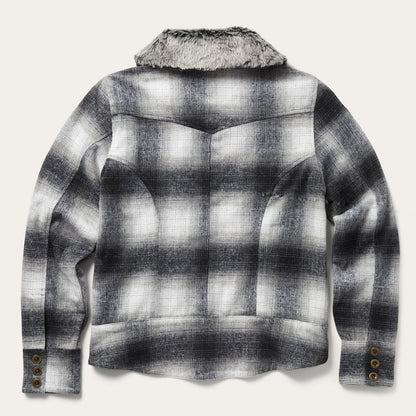 Plaid Cropped Jacket | Stetson Black