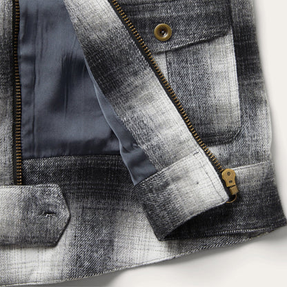 Plaid Cropped Jacket | Stetson Black