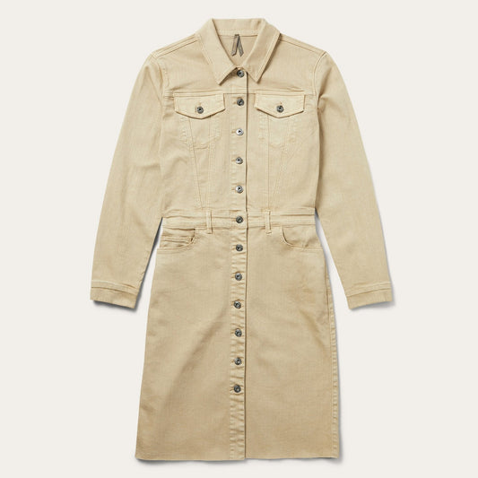 Workwear Inspired Shirt Dress | Stetson Tan