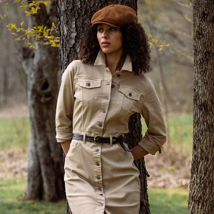 Workwear Inspired Shirt Dress | Stetson Tan