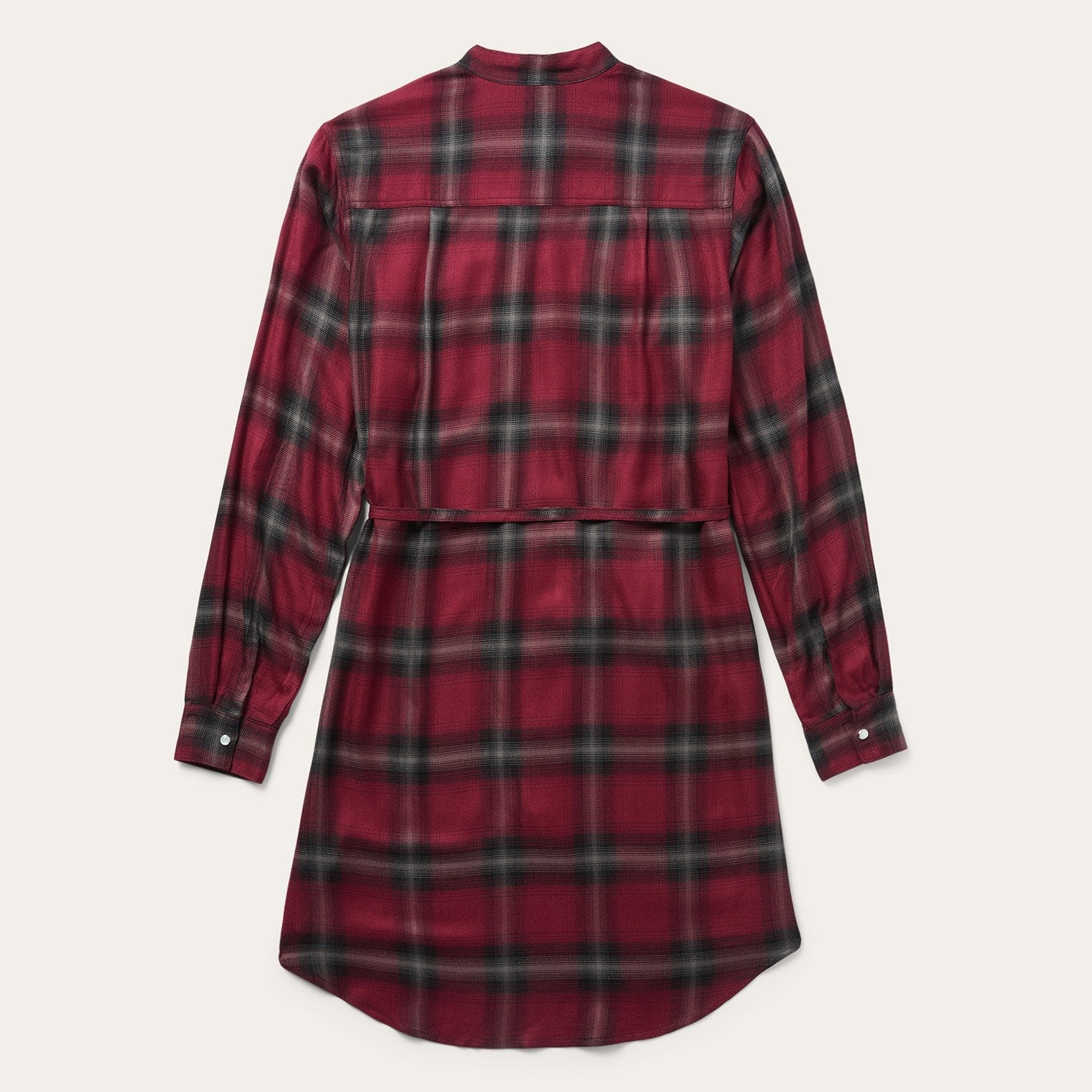 Harvest Plaid Tie Dress | Stetson Wine