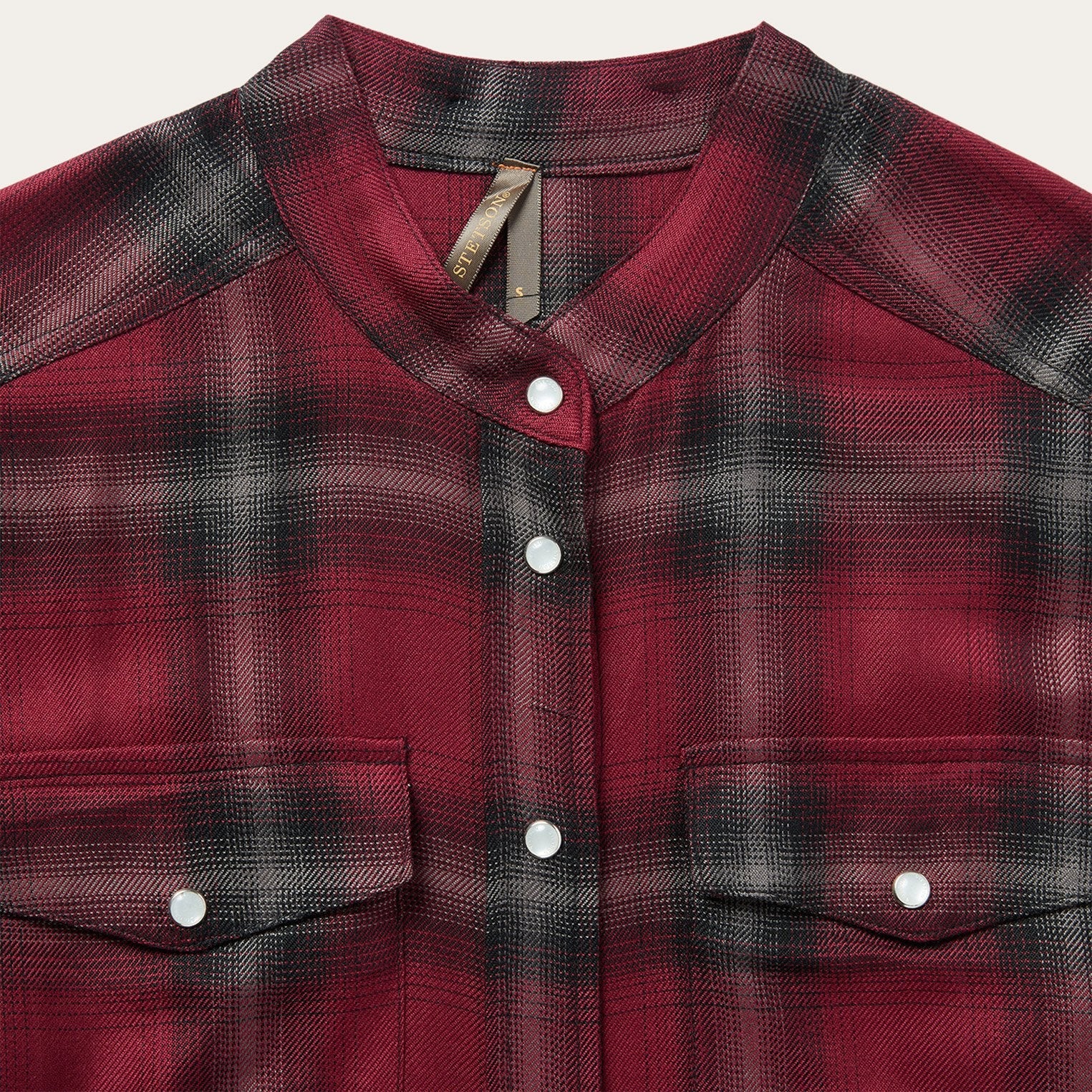 Harvest Plaid Tie Dress | Stetson Wine