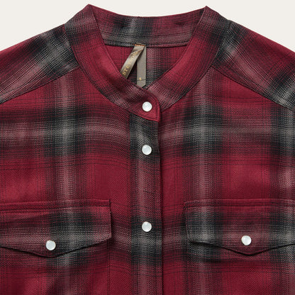 Harvest Plaid Tie Dress | Stetson Wine