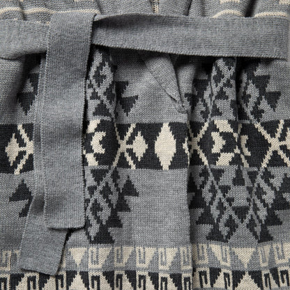 Chunky Knit Tie Sweater in Grey | Stetson Grey
