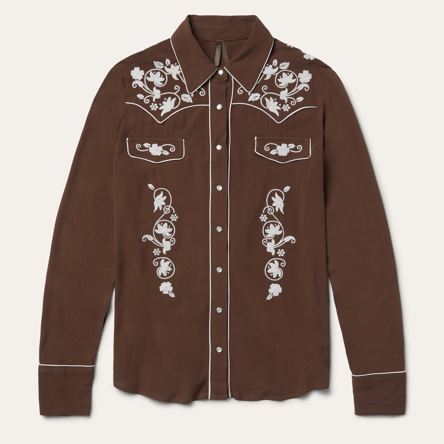 Classic Western Snap Shirt | Stetson Brown