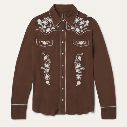 Classic Western Snap Shirt | Stetson Brown