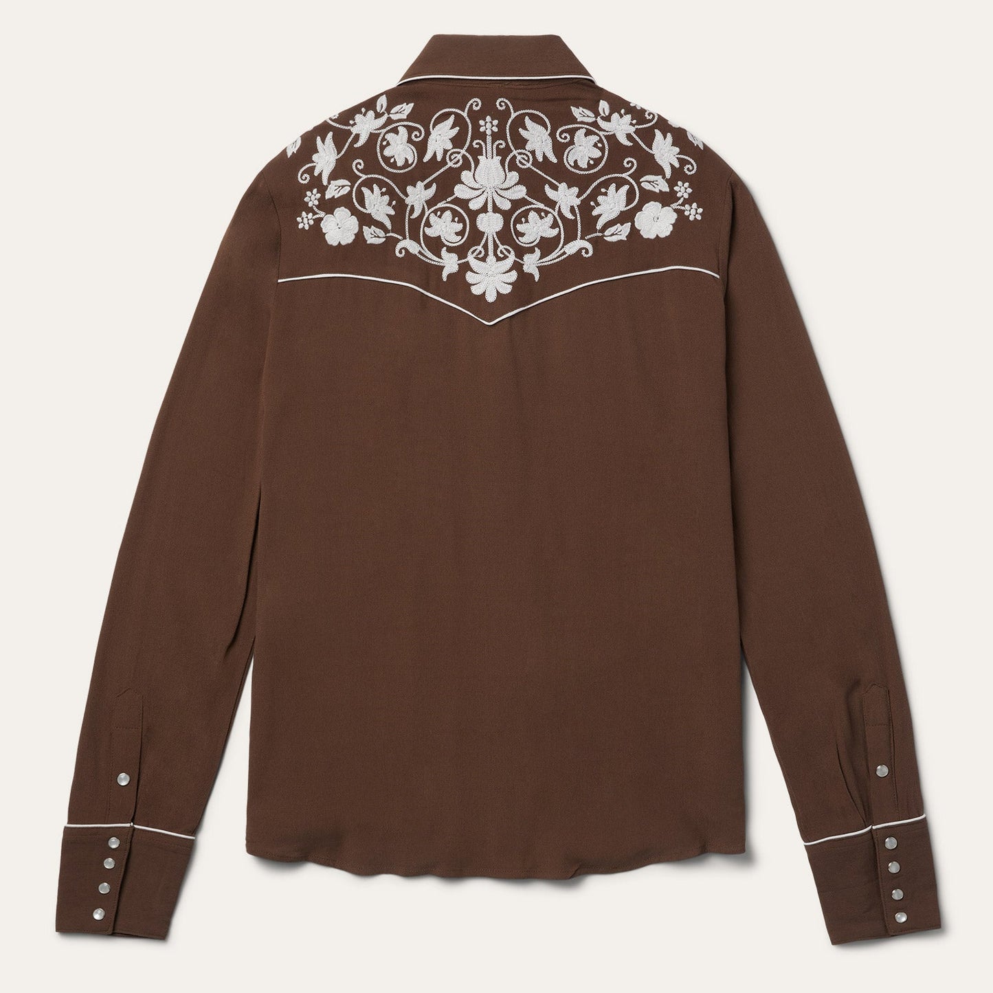 Classic Western Snap Shirt | Stetson Brown