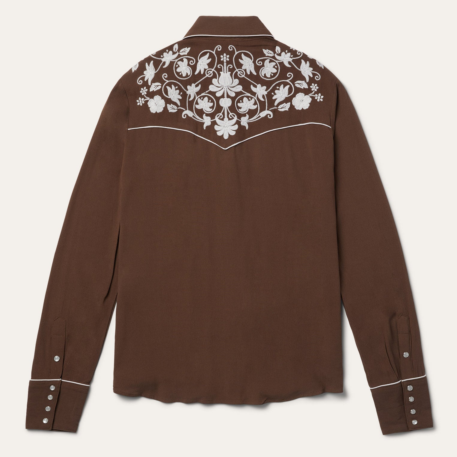Classic Western Snap Shirt | Stetson Brown