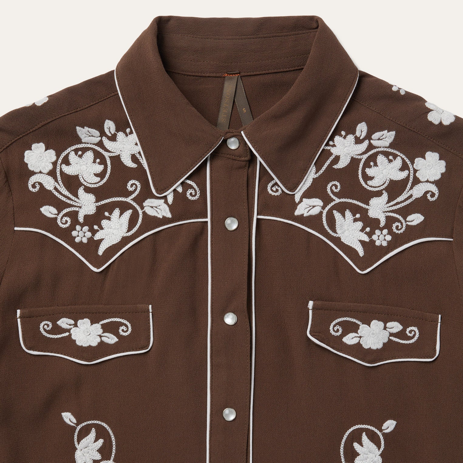 Classic Western Snap Shirt | Stetson Brown