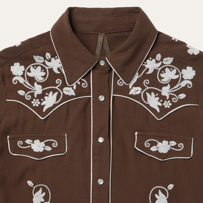 Classic Western Snap Shirt | Stetson Brown