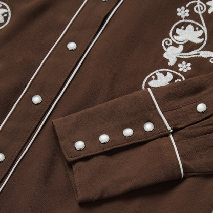 Classic Western Snap Shirt | Stetson Brown