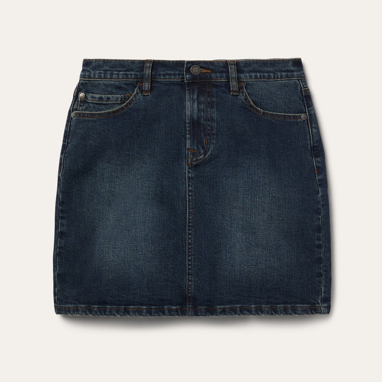 Stretch Denim 5-Pocket Skirt | Stetson Blue