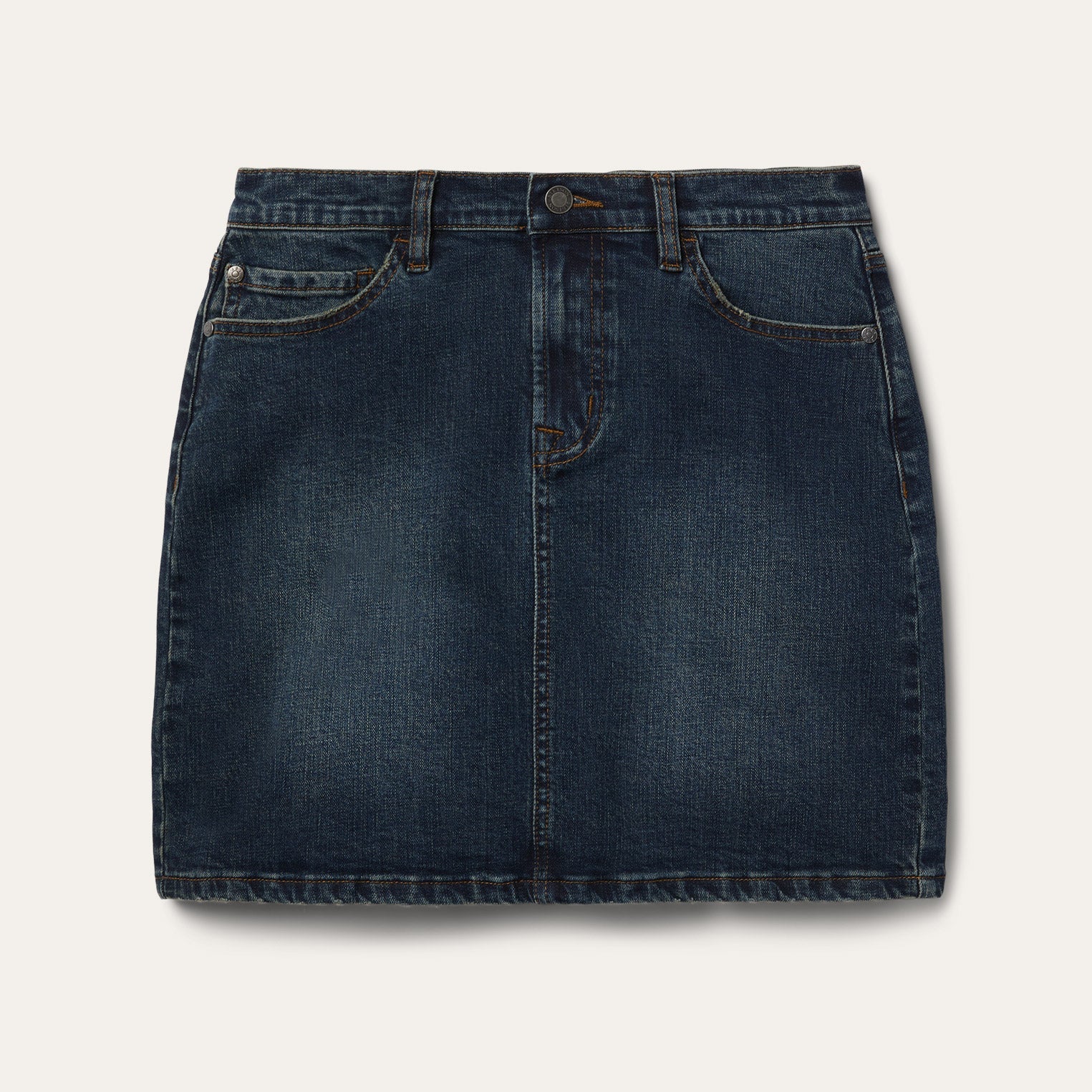 Stretch Denim 5-Pocket Skirt | Stetson Blue