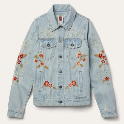 Embroidered Denim Jacket | Stetson Blue