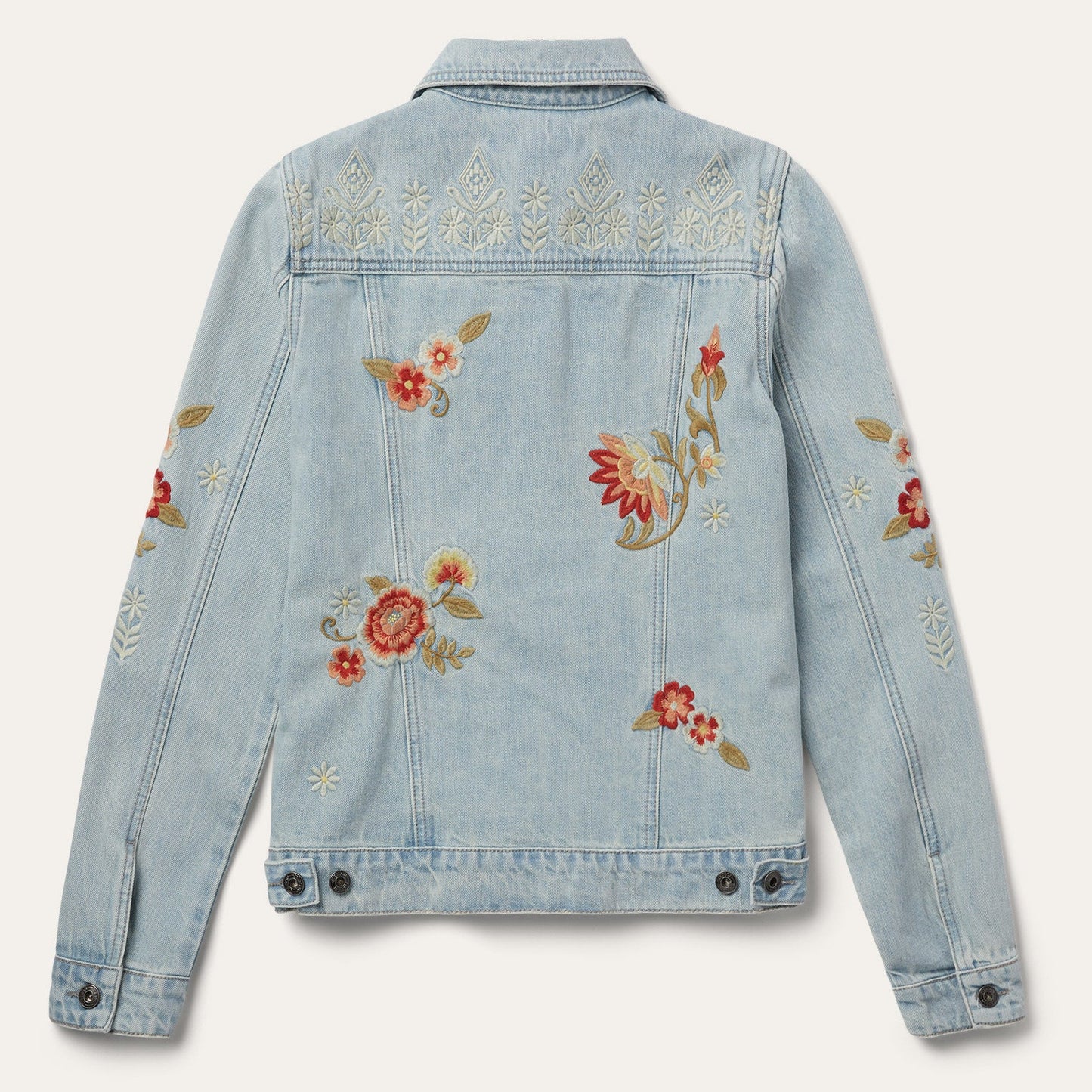 Embroidered Denim Jacket | Stetson Blue