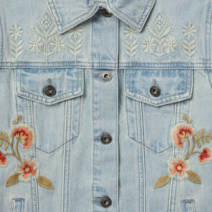 Embroidered Denim Jacket | Stetson Blue