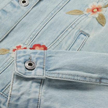 Embroidered Denim Jacket | Stetson Blue
