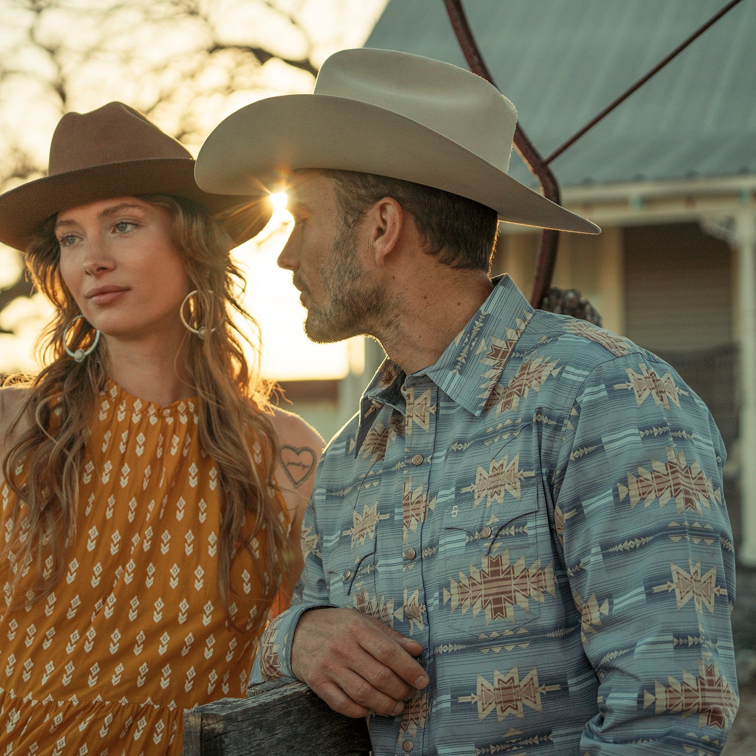 Desert Horizon Shirt | Stetson Blue