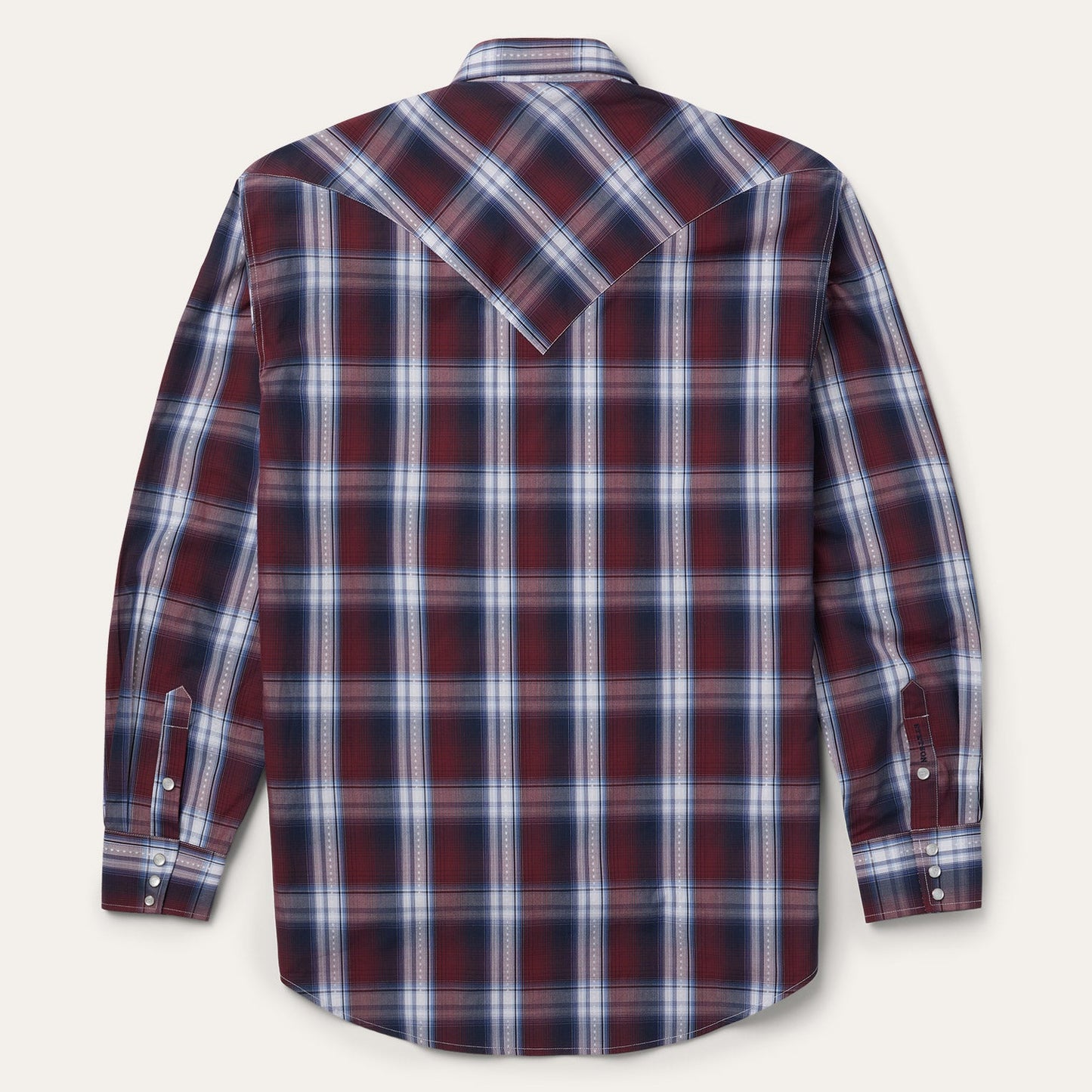 Good Luck Plaid Western Shirt | Stetson Wine
