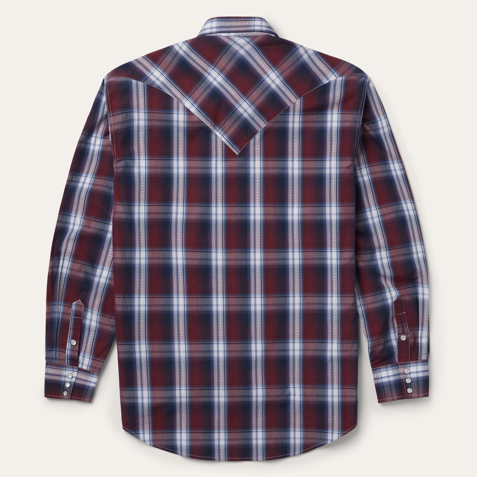 Good Luck Plaid Western Shirt | Stetson Wine