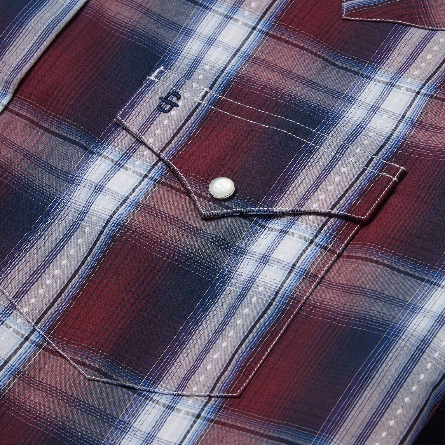 Good Luck Plaid Western Shirt | Stetson Wine