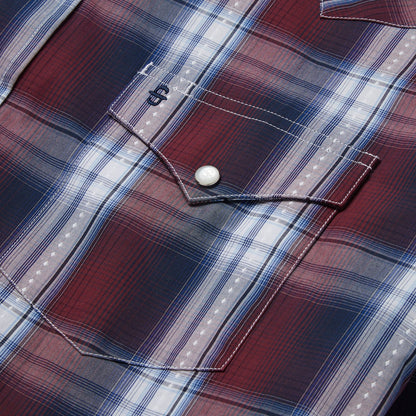 Good Luck Plaid Western Shirt | Stetson Wine