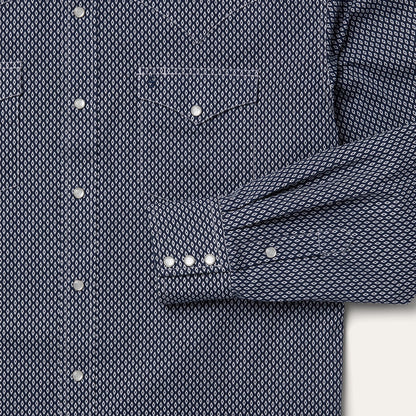 Diamond Geo Western Shirt | Stetson Blue