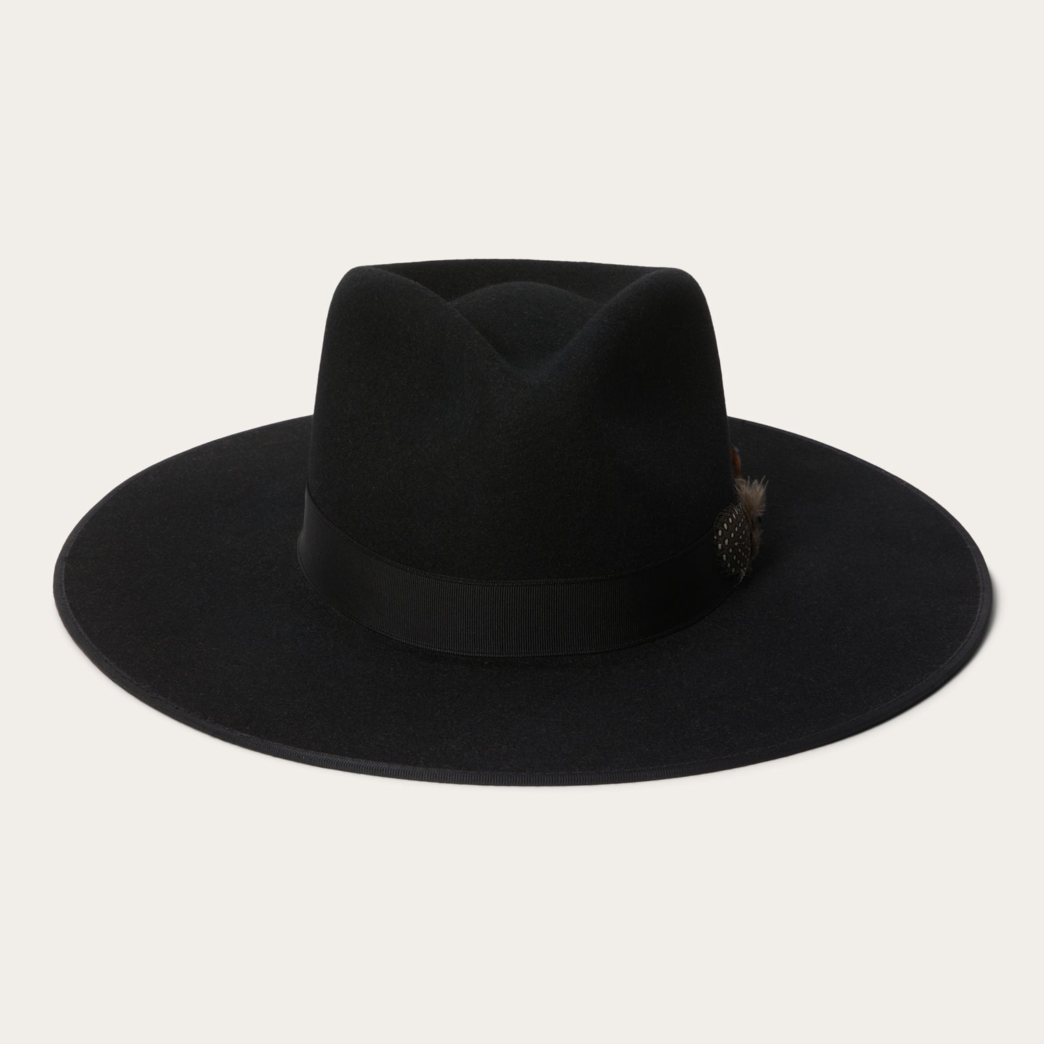 Midtown Wide Flat Brim Hat | Stetson Black