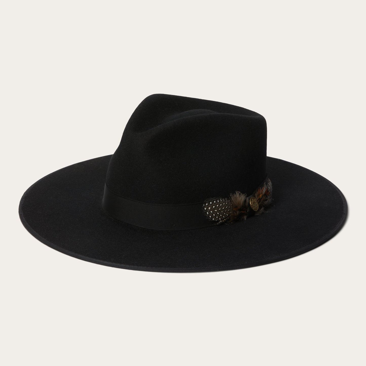 Midtown Wide Flat Brim Hat | Stetson Black
