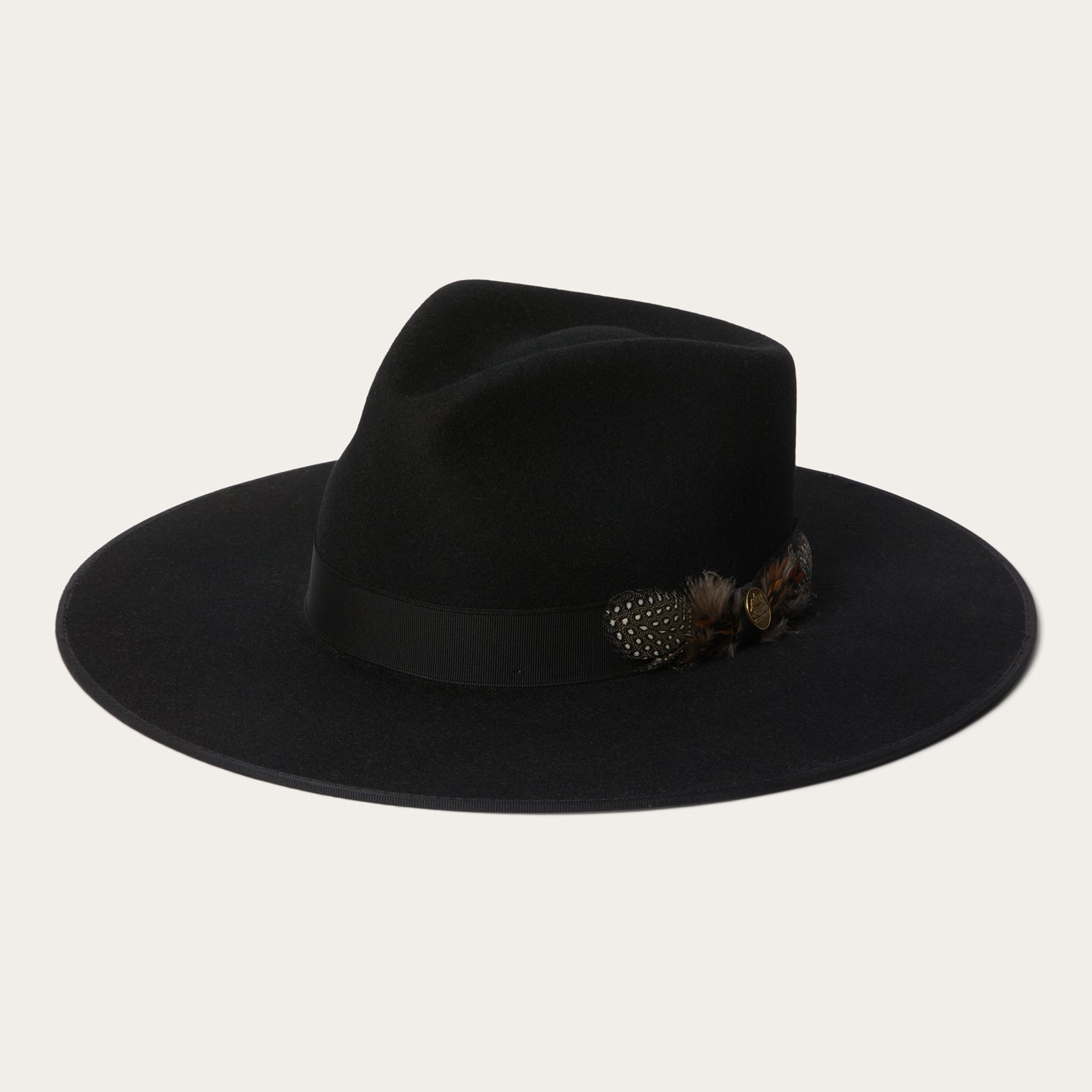 Midtown Wide Flat Brim Hat | Stetson Black