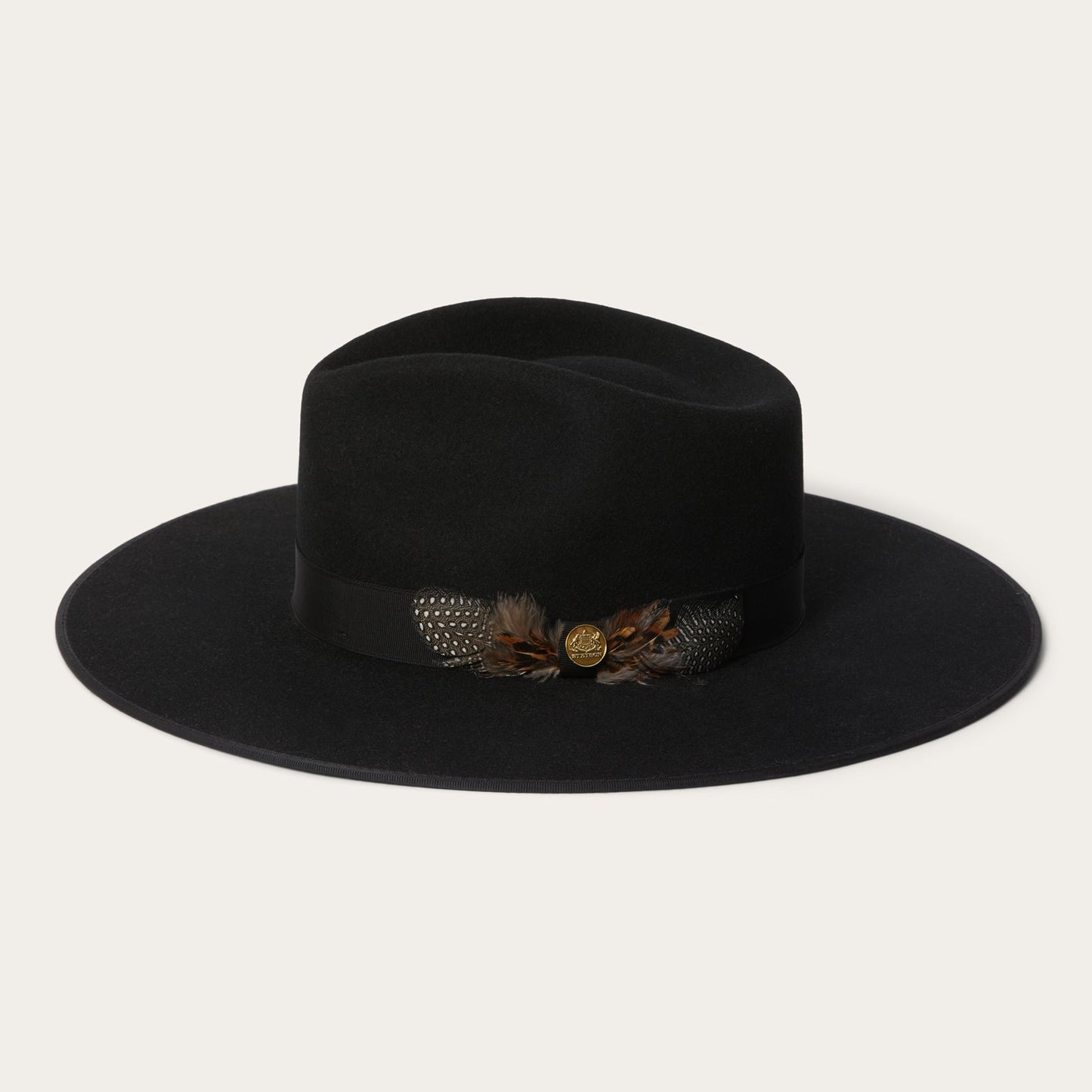 Midtown Wide Flat Brim Hat | Stetson Black