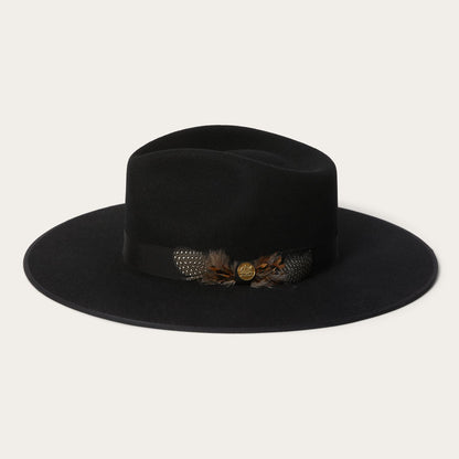 Midtown Wide Flat Brim Hat | Stetson Black