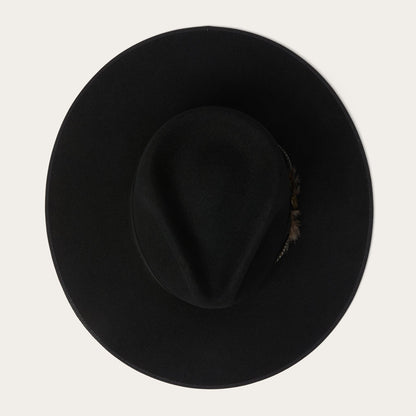 Midtown Wide Flat Brim Hat | Stetson Black