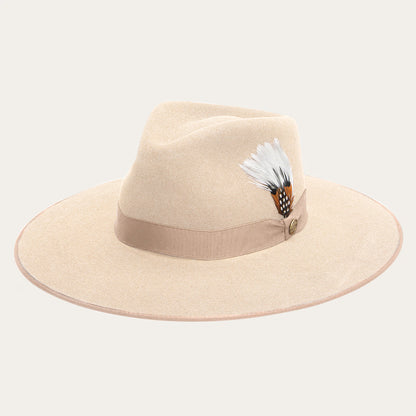 Midtown Wide Flat Brim Hat | Stetson Bone