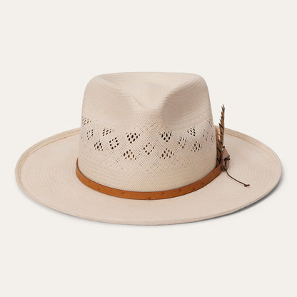Andromeda Vented Straw Fedora | Stetson Natural