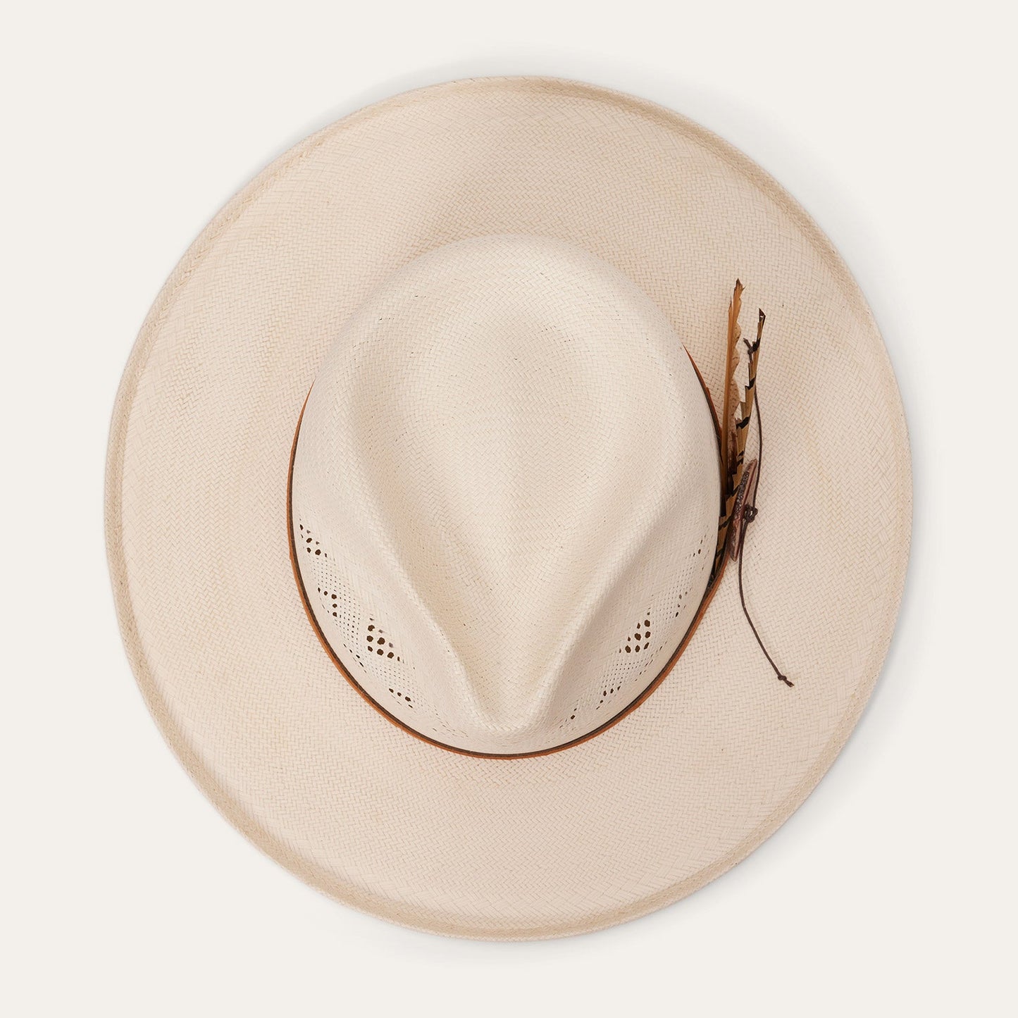 Andromeda Vented Straw Fedora | Stetson Natural